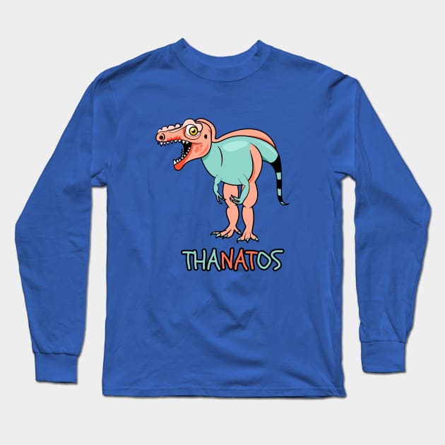 Thanatos Dinosaur Long Sleeve T-Shirt by ruthparkart